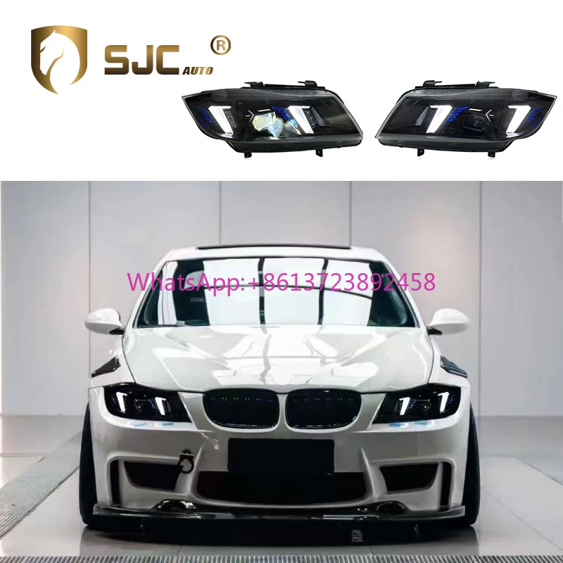 Auto Car Accessories for BMW 3 Series E90 E91 320 325i Snake Eye White DRL Headlights 05-12 Modified LED Turn Signal Lights
Auto Car Accessories for BMW 3 Series E90 E91 320 325i Snake Eye White DRL Headlights 05-12 Modified LED Turn Signal Lights