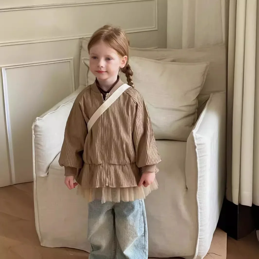 Girl Loose Coat Autumn New 2024 French Cardigan Zipper Long Sleeves Mesh Gauze Spliced Tops Casual Simple Fashion Sweet Comfort
Girl Loose Coat Autumn New 2024 French Cardigan Zipper Long Sleeves Mesh Gauze Spliced Tops Casual Simple Fashion Sweet Comfort