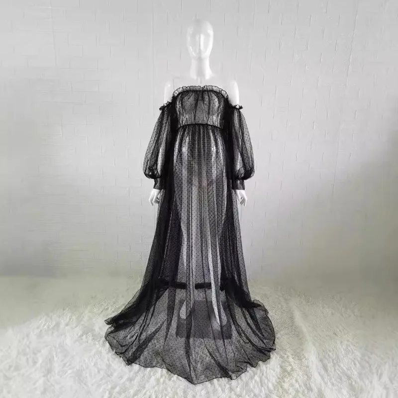 Elegant Polka Dot Mesh Off-Shoulder Puff Sleeve Maternity Dress The Ultimate Choice for Beautiful Photography Moments
Elegant Polka Dot Mesh Off-Shoulder Puff Sleeve Maternity Dress The Ultimate Choice for Beautiful Photography Moments