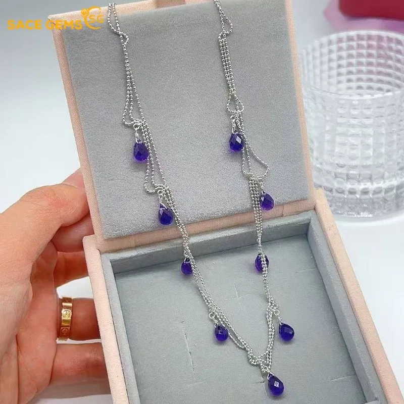 SACE GEMS, новинка, стерлинговое серебро 925 пробы, 5*8 мм, кулон из натурального аметиста, ожерелья, роскошные свадебные женские коктейльные вечерние ювелирные изделия, подарок
SACE GEMS, новинка, стерлинговое серебро 925 пробы, 5*8 мм, кулон из натурального аметиста, ожерелья, роскошные свадебные женские коктейльные вечерние ювелирные изделия, подарок