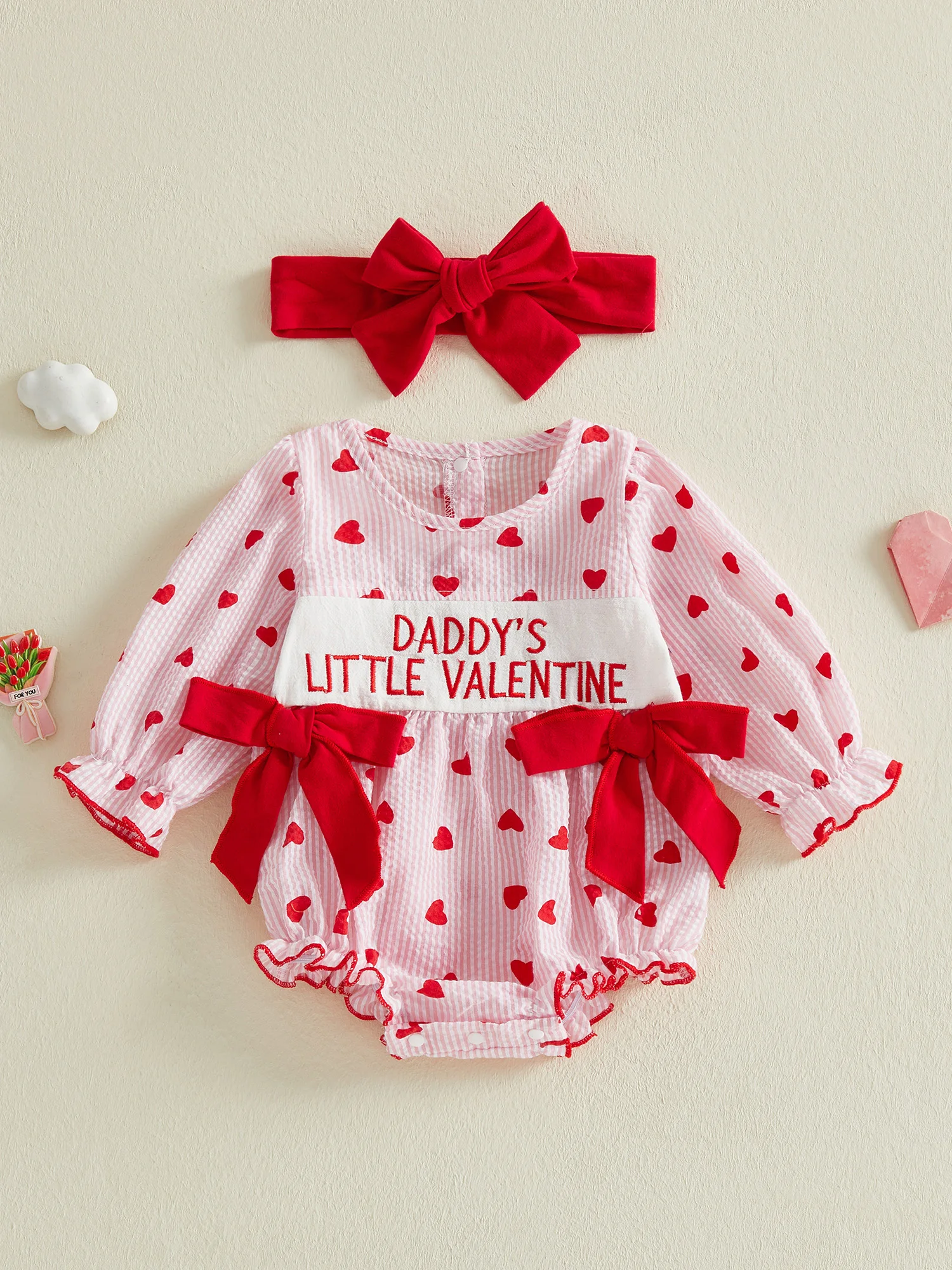 Baby Girl Romper Set Short Sleeve Round Neck Floral Print Jumpsuit with Matching Headband Summer Outfit for Infants
Baby Girl Romper Set Short Sleeve Round Neck Floral Print Jumpsuit with Matching Headband Summer Outfit for Infants
