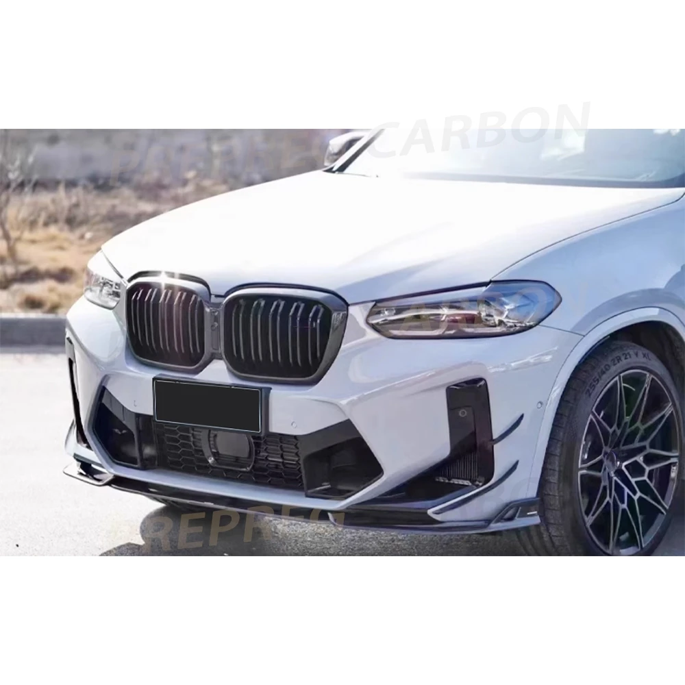 Carbon Fiber Front Bumper Air Vent Side Spoiler Fins Trims Car Body Kits FRP Accessories for BMW X3M F97 X4M F98 2022+
Carbon Fiber Front Bumper Air Vent Side Spoiler Fins Trims Car Body Kits FRP Accessories for BMW X3M F97 X4M F98 2022+