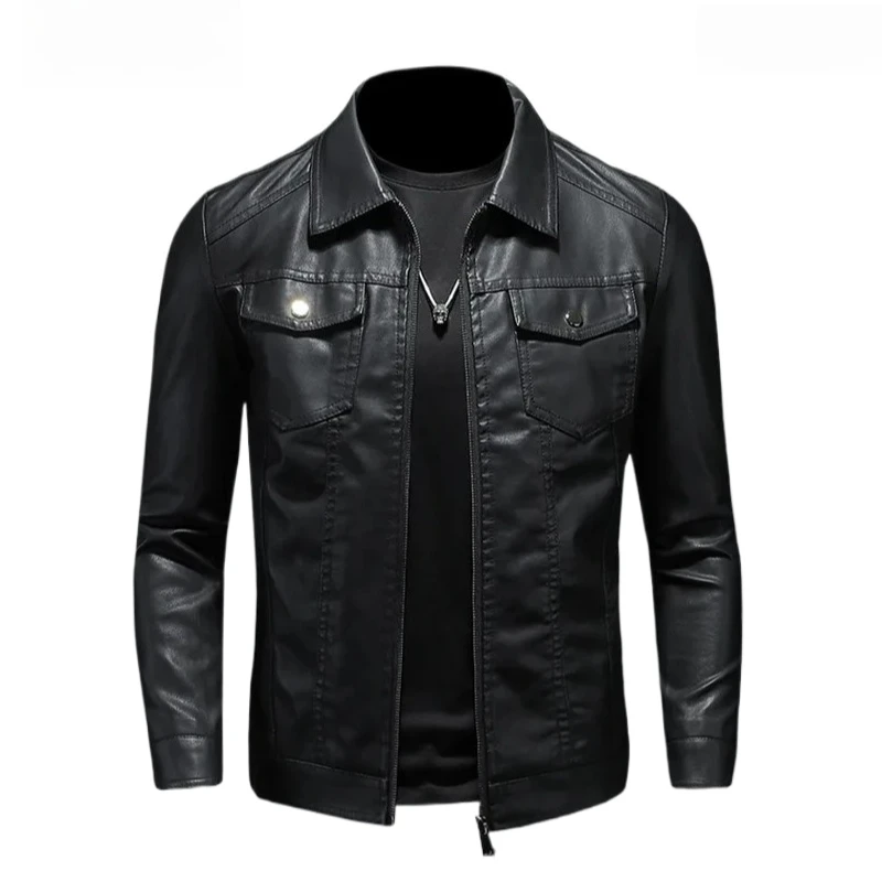 Men's Four Seasons Fashion Trendy High Quality New Solid Color Coat Comfortable Slim Fit Warm and Plush Imitation Leather Jacket
Men's Four Seasons Fashion Trendy High Quality New Solid Color Coat Comfortable Slim Fit Warm and Plush Imitation Leather Jacket