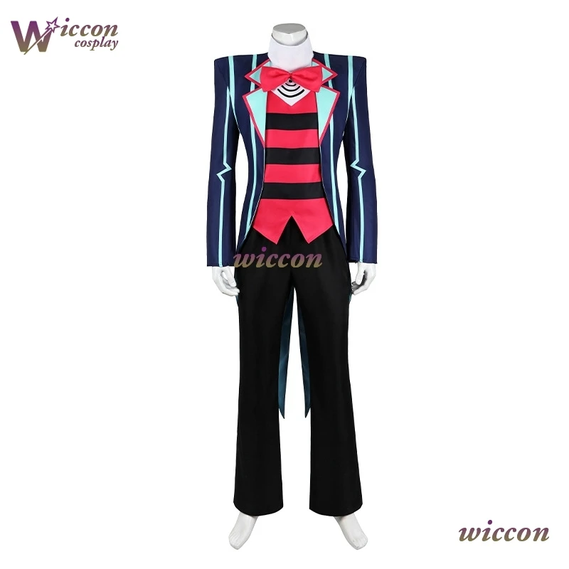 CosC Hazbin2 Vox Cosplay Navy Outfit Suit Clothes TV Demon Blue Tuxedo Tailcoat Costume Vox Hat Anime 3V Vees Halloween Tv Demon
CosC Hazbin2 Vox Cosplay Navy Outfit Suit Clothes TV Demon Blue Tuxedo Tailcoat Costume Vox Hat Anime 3V Vees Halloween Tv Demon