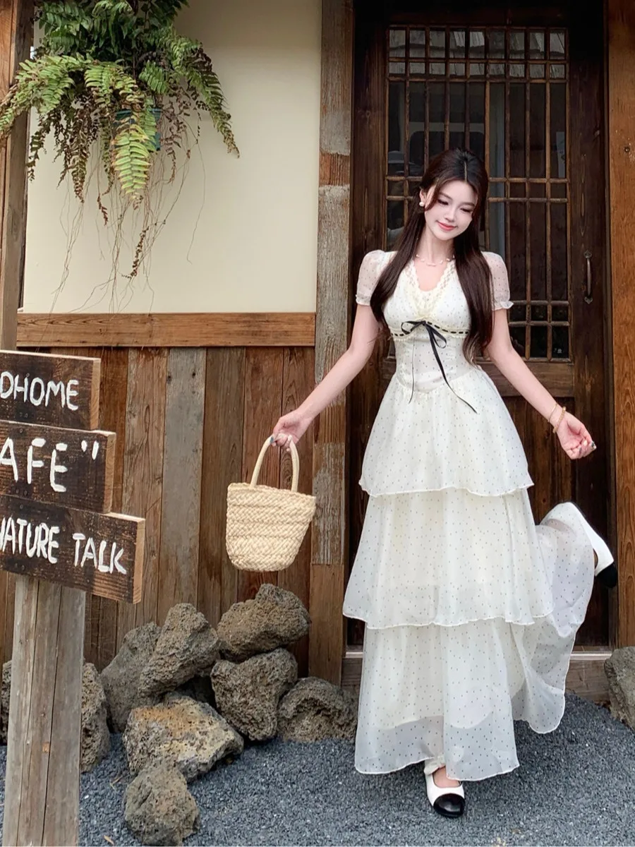 plus Size Women's Gown with Bow Knot Waist-Cinching A-line Skirt Summer New Style Korean Version Commute Wind High Waist Long...
plus Size Women's Gown with Bow Knot Waist-Cinching A-line Skirt Summer New Style Korean Version Commute Wind High Waist Long...