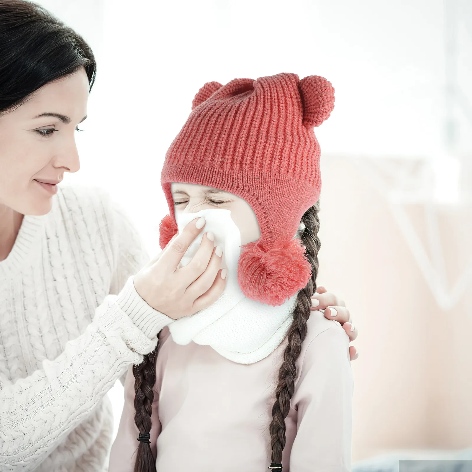 Kids Knitted Hat Cute Bear Ears Design Warm Winter Hat Soft Comfortable Childrens Windproof Decorative Headwear
Kids Knitted Hat Cute Bear Ears Design Warm Winter Hat Soft Comfortable Childrens Windproof Decorative Headwear