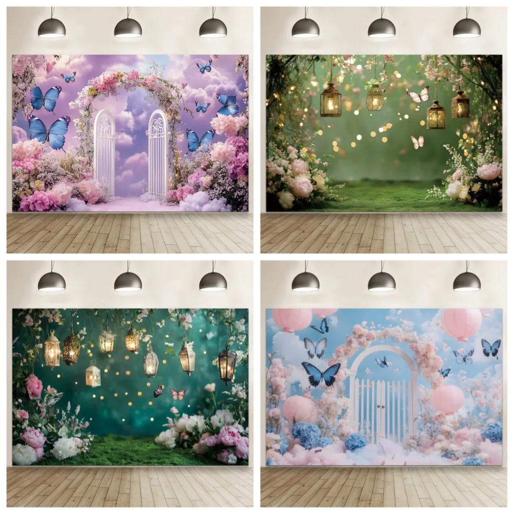 Butterfly Flower Garden Wedding Backdrop Romantic Kids Birthday Portrait Baby Shower Party Decor Banner Photography Background
Butterfly Flower Garden Wedding Backdrop Romantic Kids Birthday Portrait Baby Shower Party Decor Banner Photography Background