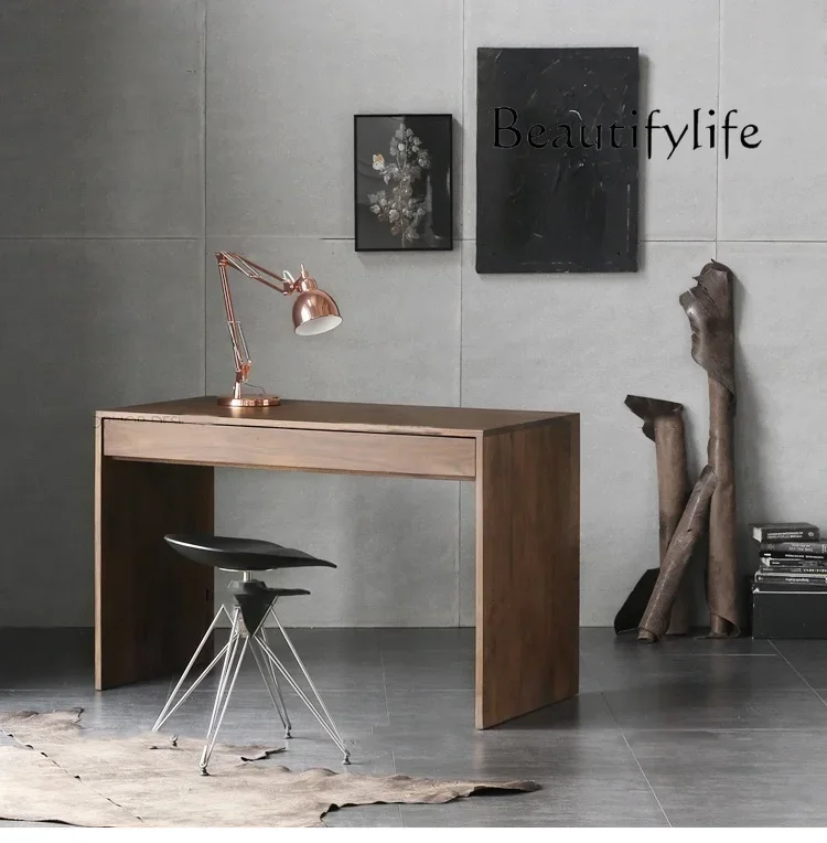 N19 North America Black Walnut Wooden Desk Modern Minimalist Desk Solid Wood Writing Desk
N19 North America Black Walnut Wooden Desk Modern Minimalist Desk Solid Wood Writing Desk