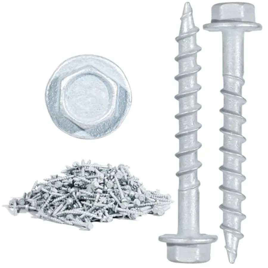 SD Connector Screws,"Heavy Duty Joist Hanger Screws, 1/4" Hex Head, 0.380" Dia, 10D Nail Replacement, Mechanical Galvanized, 15
SD Connector Screws,"Heavy Duty Joist Hanger Screws, 1/4" Hex Head, 0.380" Dia, 10D Nail Replacement, Mechanical Galvanized, 15