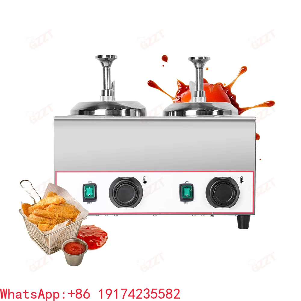 Upgrade Model Commercial Electric Sauce Warmer 2L+2L Nacho Cheese Warmer Dispenser Single Head Fruit Jam Warmer Pump Dispenser
Upgrade Model Commercial Electric Sauce Warmer 2L+2L Nacho Cheese Warmer Dispenser Single Head Fruit Jam Warmer Pump Dispenser