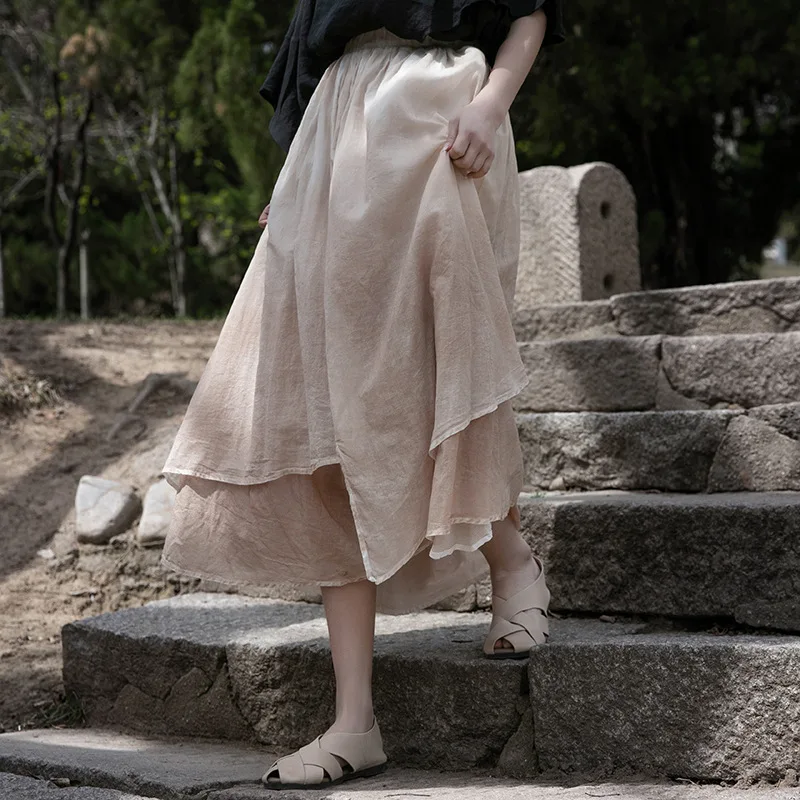 High Waist Cotton Linen Long Skirts Women New 2024 Autumn Vintage Style Solid Color Loose Female Casual A-line Skirt T188
High Waist Cotton Linen Long Skirts Women New 2024 Autumn Vintage Style Solid Color Loose Female Casual A-line Skirt T188