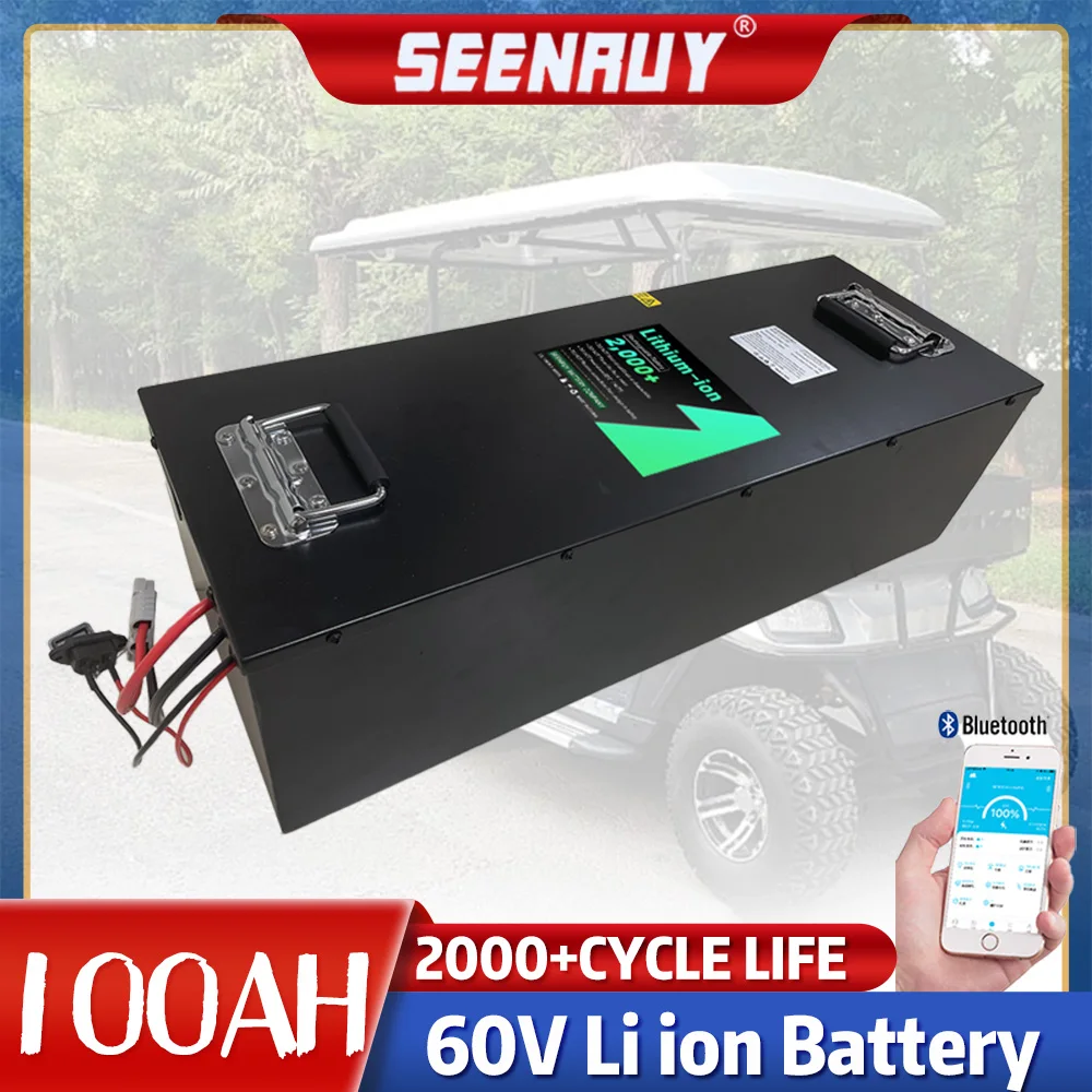 Литий-ионный аккумулятор SEENRUY 60 в 5000 Ач, Встроенный BMS для электрического трехколесного велосипеда 7000 Вт, тележка для гольфа + зарядное устройство
Литий-ионный аккумулятор SEENRUY 60 в 5000 Ач, Встроенный BMS для электрического трехколесного велосипеда 7000 Вт, тележка для гольфа + зарядное устройство