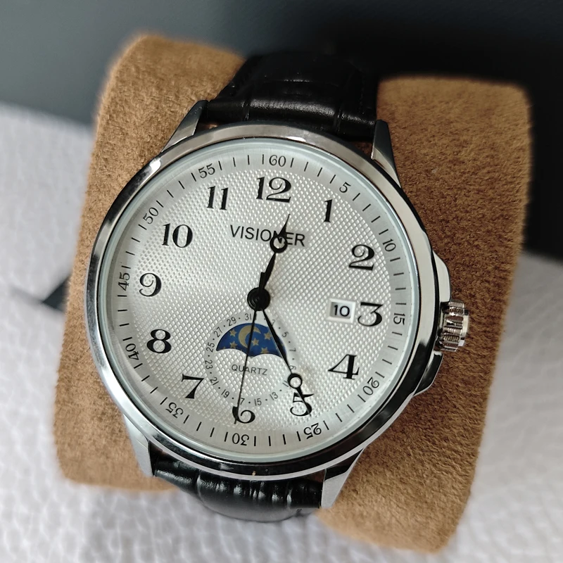 Men's Watch Fashion Simple Calendar Digital Quartz Watch Hot Sale Of The Season Sun Moon Star Dial Wristwatch Leather Strap
Men's Watch Fashion Simple Calendar Digital Quartz Watch Hot Sale Of The Season Sun Moon Star Dial Wristwatch Leather Strap