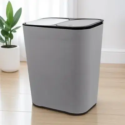 2 Compartments Dry Wet Separation Trash Can Kitchen Bathroom Plastic Waste Bin Dual Recycling Dust Box Garbage Container
2 Compartments Dry Wet Separation Trash Can Kitchen Bathroom Plastic Waste Bin Dual Recycling Dust Box Garbage Container