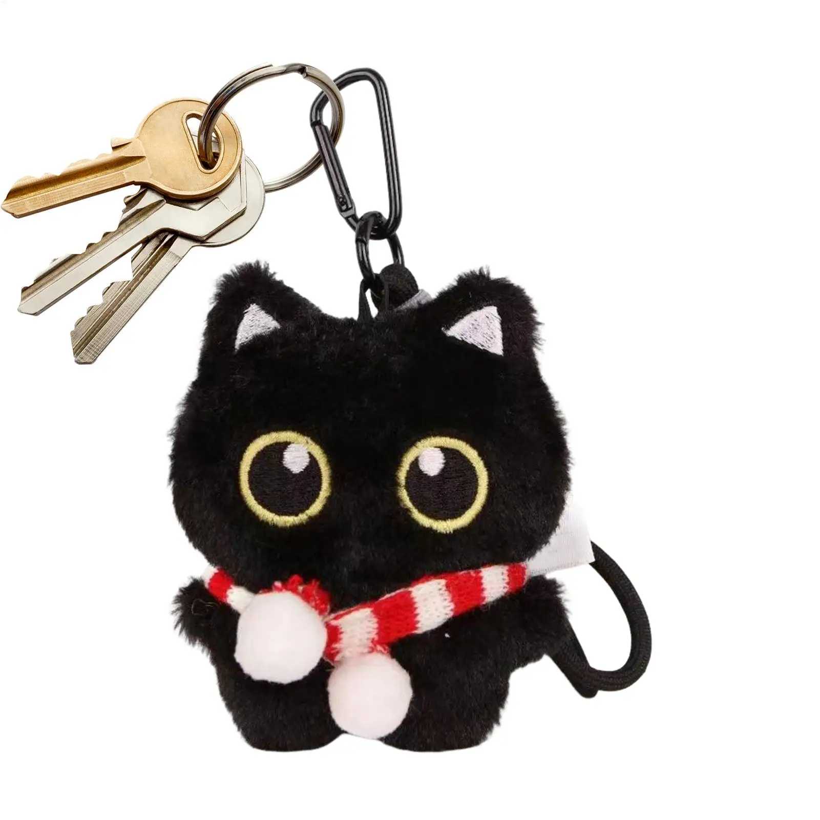 Cat Keyring Pendant Black Cat Plush Keychain Cute Bag Accessory for Kids Adults Backpack Handbag Travel Commuting Birthday
Cat Keyring Pendant Black Cat Plush Keychain Cute Bag Accessory for Kids Adults Backpack Handbag Travel Commuting Birthday