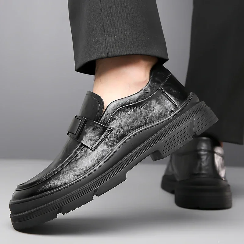 New Trendy Designer Style Fashionable and Comfortable Thick Soled Shoes Genuine Leather Luxury Brand Quality Casual Loafers
New Trendy Designer Style Fashionable and Comfortable Thick Soled Shoes Genuine Leather Luxury Brand Quality Casual Loafers