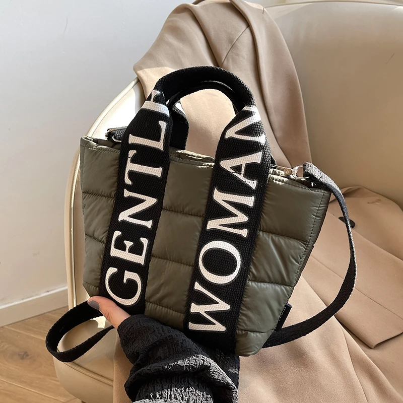 Women’s Puffer Tote Bag Quilted Handbag with Letter Straps Large Capacity Casual Shopper Bag Adjustable Crossbody Shoulder Bag
Women’s Puffer Tote Bag Quilted Handbag with Letter Straps Large Capacity Casual Shopper Bag Adjustable Crossbody Shoulder Bag