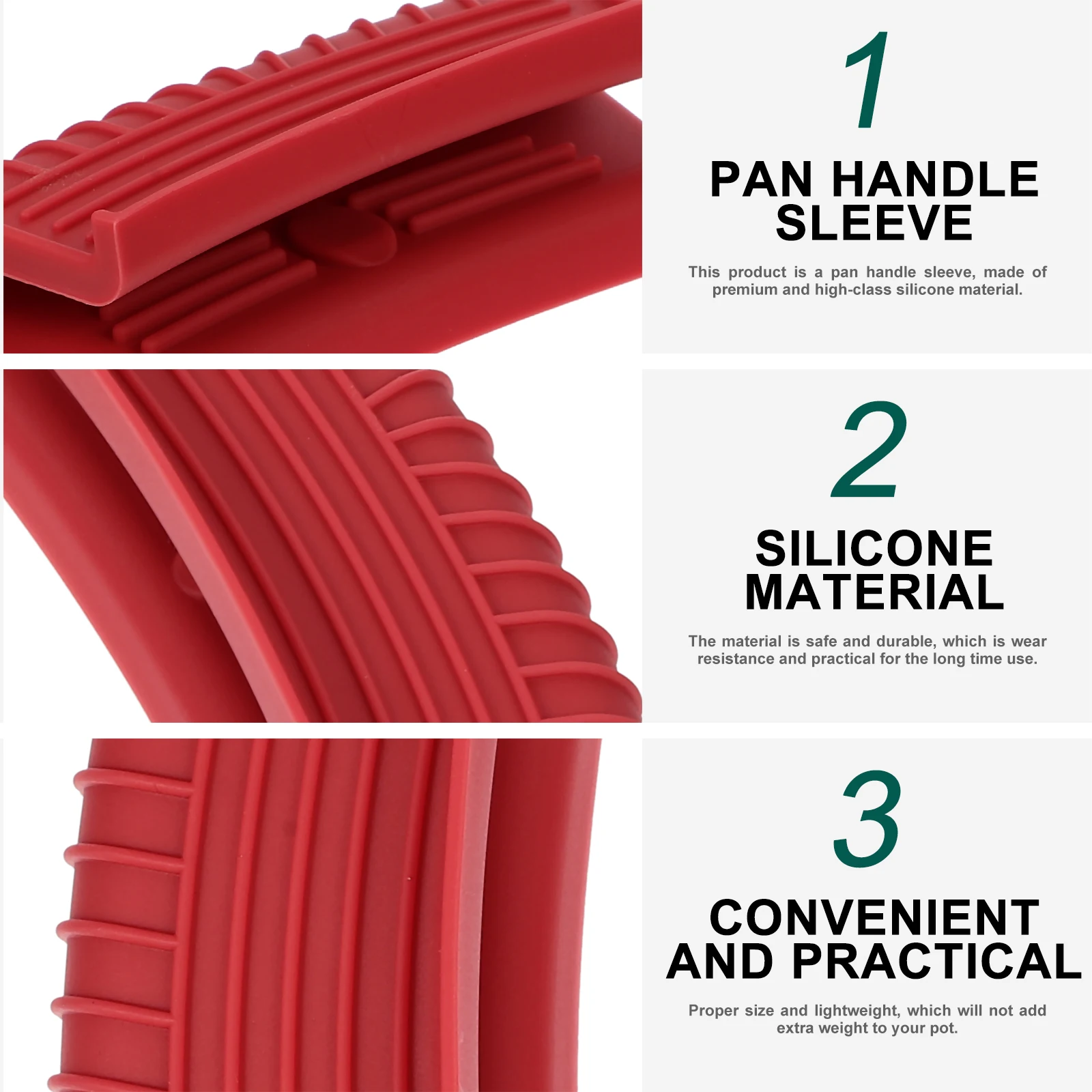 2pcs Heat-resistant Pot Handle Covers Silicone Grips Oil-resistant Lightweight Cookware Kitchen Supplies
2pcs Heat-resistant Pot Handle Covers Silicone Grips Oil-resistant Lightweight Cookware Kitchen Supplies