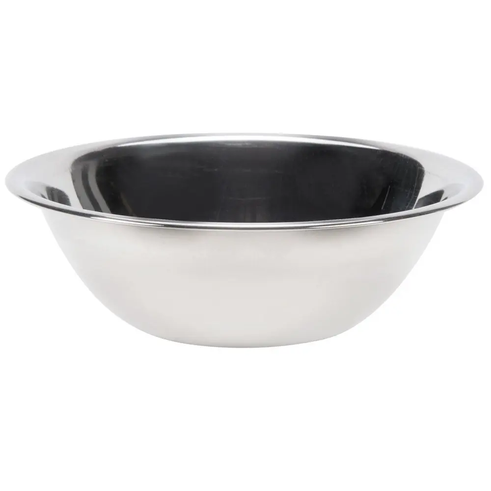 5-Quart Stainless Steel Mixing Bowl with Beaded Edge, Flat Bottom, Mirror Finish, NSF
5-Quart Stainless Steel Mixing Bowl with Beaded Edge, Flat Bottom, Mirror Finish, NSF