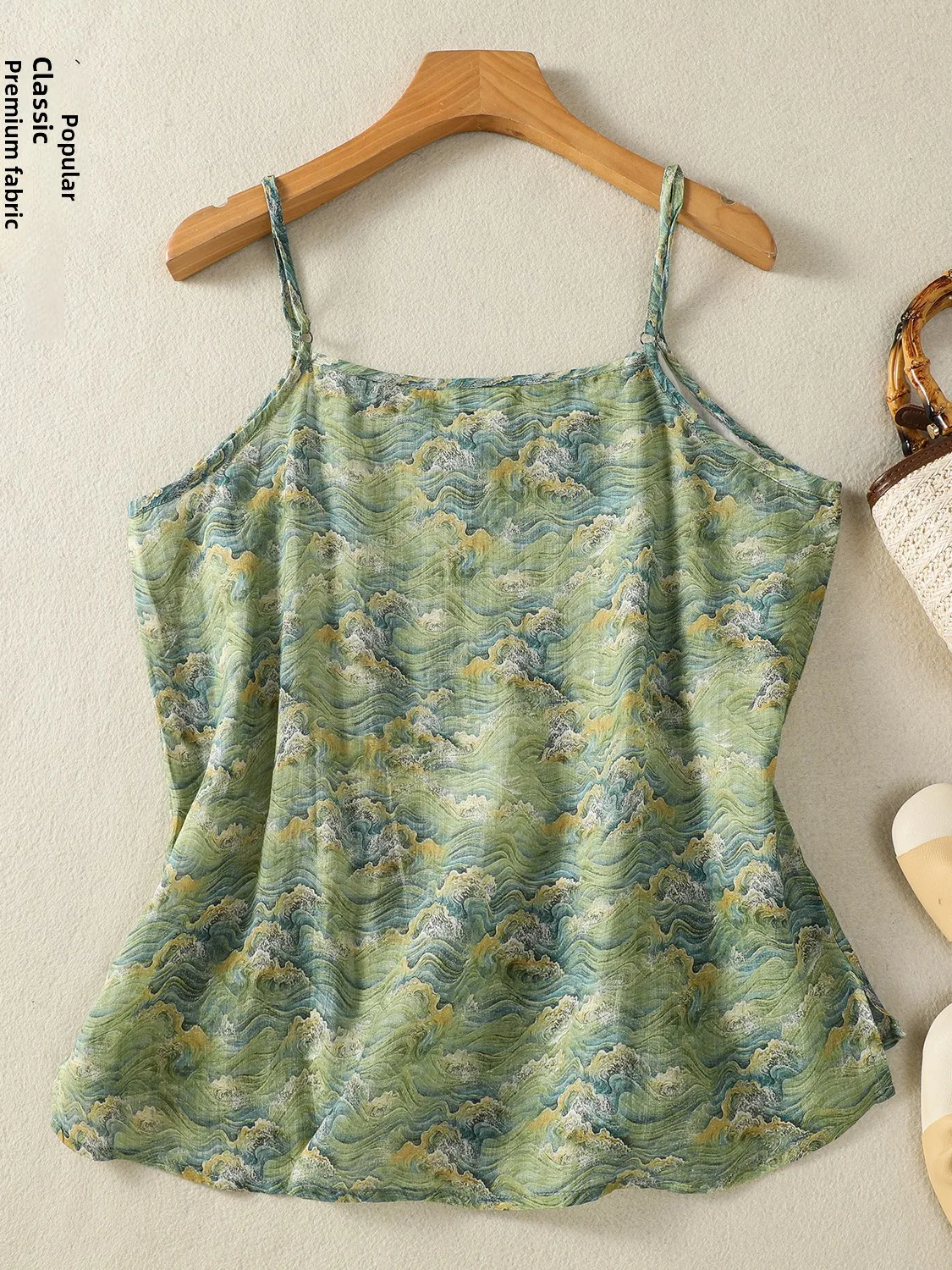 Korean Japanese High End Floral Print Crop Top Women's plus Size Artistic New Chinese Style Vest Breathable Casual Summer Tan...
Korean Japanese High End Floral Print Crop Top Women's plus Size Artistic New Chinese Style Vest Breathable Casual Summer Tan...