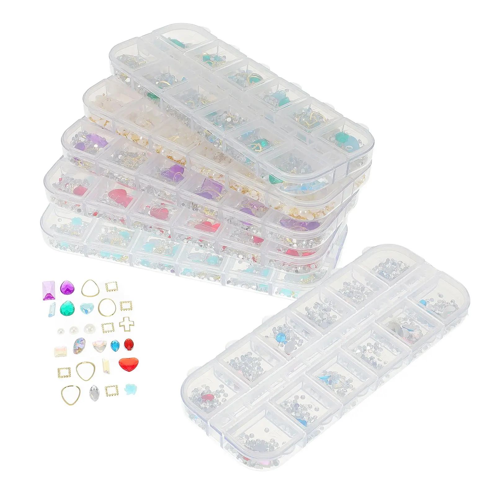 6 Box Nail Art Rivets DIY Manicure Accessories Assorted Decorations Tip Rhinestones
6 Box Nail Art Rivets DIY Manicure Accessories Assorted Decorations Tip Rhinestones