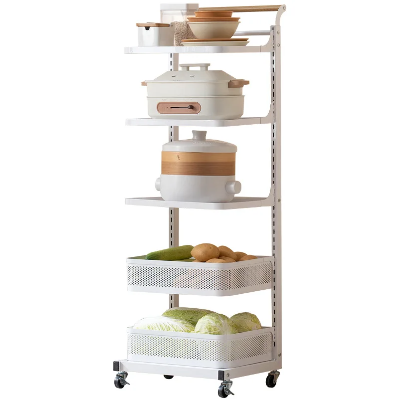 Kitchen rack Household floor-to-ceiling pot rack Multi-layer fruit and vegetable vegetable basket trolley storage rack
Kitchen rack Household floor-to-ceiling pot rack Multi-layer fruit and vegetable vegetable basket trolley storage rack