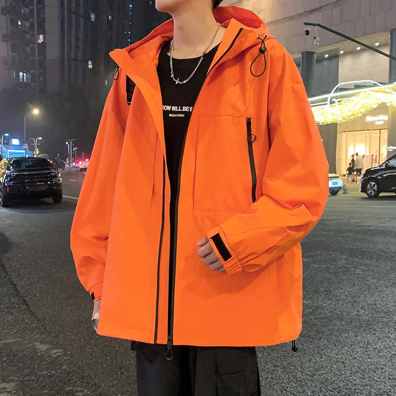 Casual Men's Hooded Outdoor Jackets 2025 Spring Autumn Youth Streetwear Loose Solid Color Coats Zipper Windbreaker Tops Clothing
Casual Men's Hooded Outdoor Jackets 2025 Spring Autumn Youth Streetwear Loose Solid Color Coats Zipper Windbreaker Tops Clothing