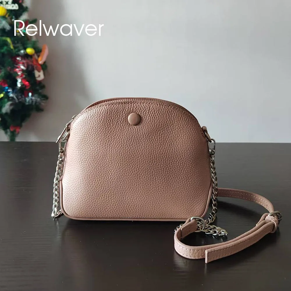 Relwaver mini shell bag genuine leather women shoulder bag 2025 autumn nude pink zipper cell phone bag crossbody bag
Relwaver mini shell bag genuine leather women shoulder bag 2025 autumn nude pink zipper cell phone bag crossbody bag