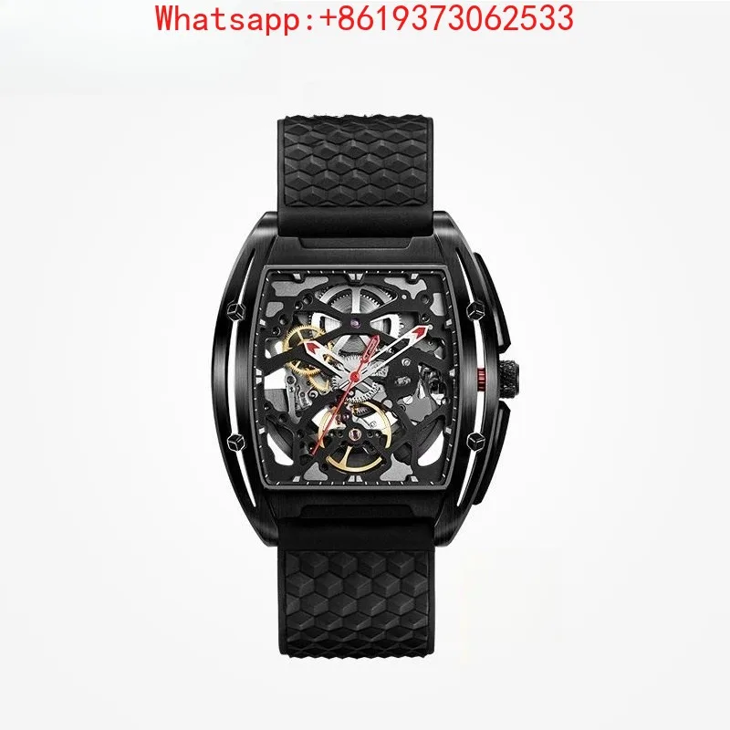 Customized High-end Edge Series Mechanical Watch Tonneau Skeleton Men's Watch Trendy Business Watch
Customized High-end Edge Series Mechanical Watch Tonneau Skeleton Men's Watch Trendy Business Watch