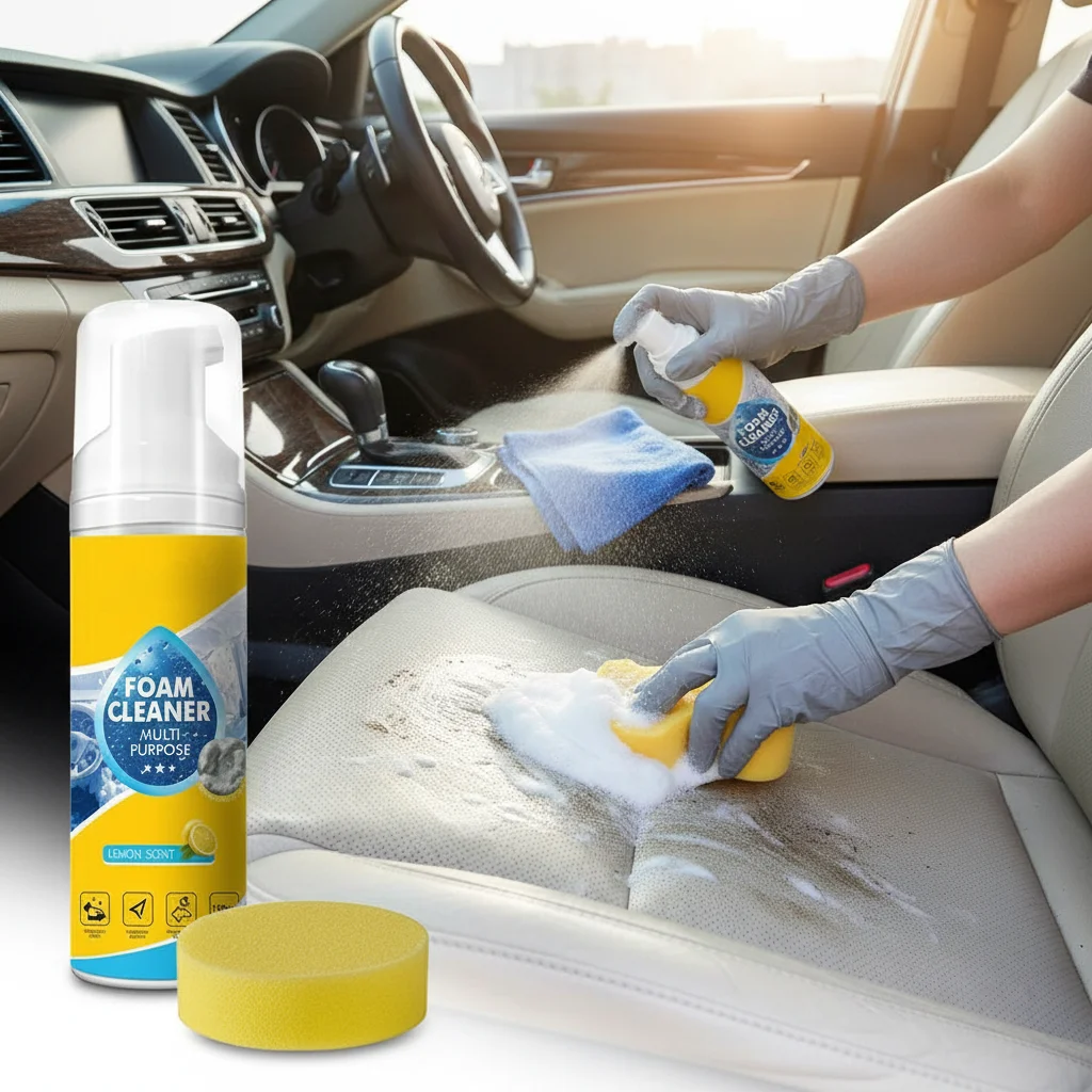 Multifunctional Foam Cleaner Car Interior Leather Seat Cleaner Powerful Decontamination Leather Coating Agent For Car Interior
Multifunctional Foam Cleaner Car Interior Leather Seat Cleaner Powerful Decontamination Leather Coating Agent For Car Interior