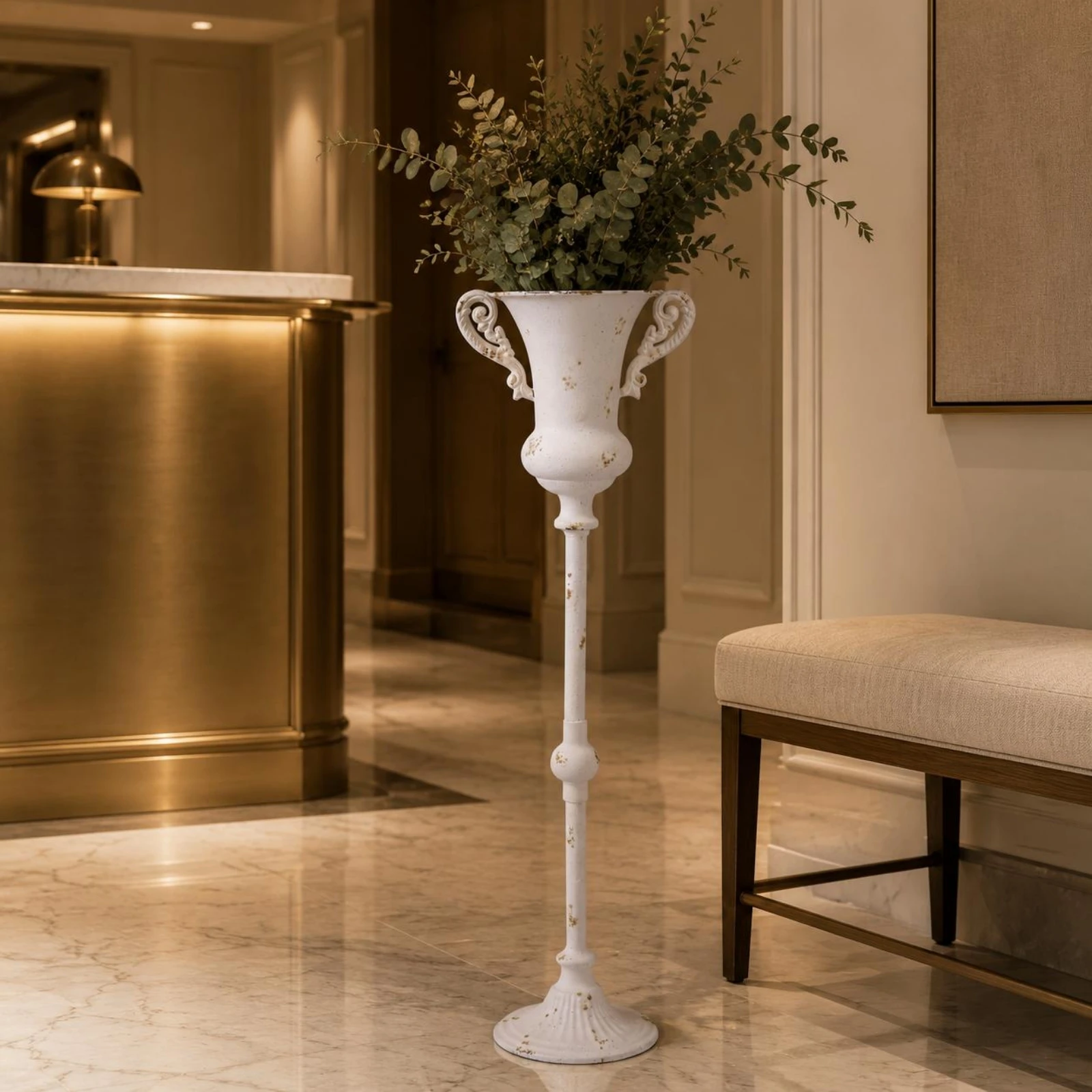 Round Plant Stand Pedestal Flowerpot Stand with Stable Base Weathered Detailing for Hotel Decor and Home Display
Round Plant Stand Pedestal Flowerpot Stand with Stable Base Weathered Detailing for Hotel Decor and Home Display
