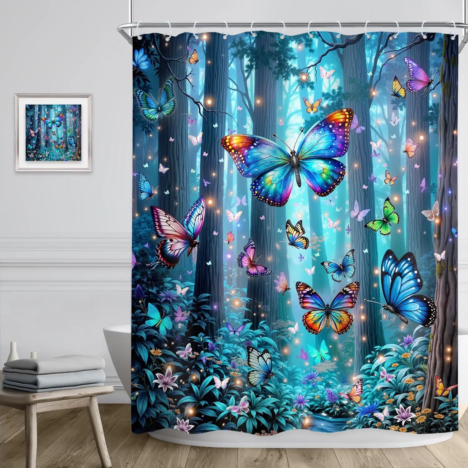 Фэнтези Лес Бабочка Занавеска Для Душа Синие Зачарованные Деревья Сказка Довольно Цветочный Туманная Страна Чудес Волшебная Природа Ванная Комната
Фэнтези Лес Бабочка Занавеска Для Душа Синие Зачарованные Деревья Сказка Довольно Цветочный Туманная Страна Чудес Волшебная Природа Ванная Комната