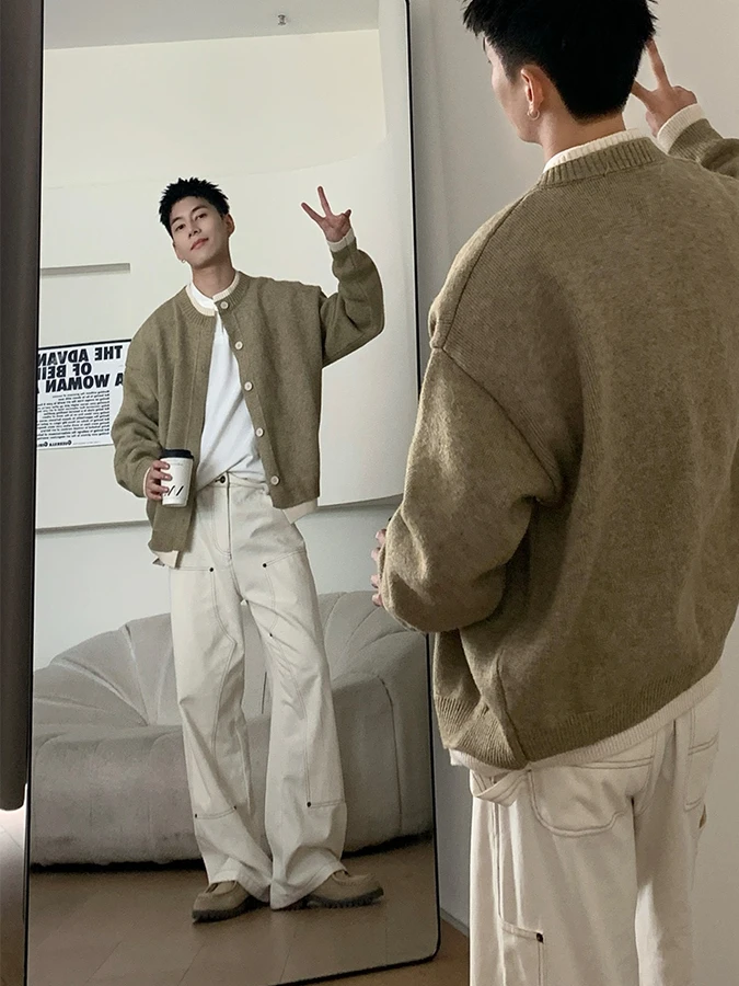 Американский Sle Lazy Faion Свободный мужской вязаный свитер с пуговицами Повседневный открытый кардиган для отдыха из полиэфирного волокна Тепло
Американский Sle Lazy Faion Свободный мужской вязаный свитер с пуговицами Повседневный открытый кардиган для отдыха из полиэфирного волокна Тепло