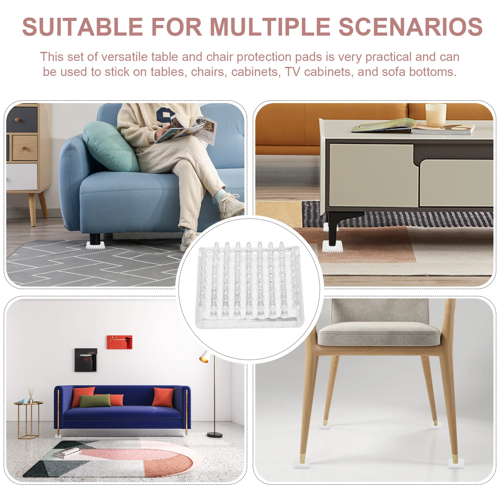 4Pcs Furniture Grippers Chair Leg Pads Non Slip Anti Skid Table Sofa Legs Floor Protectors Scratch Resistant Furniture Coasters
4Pcs Furniture Grippers Chair Leg Pads Non Slip Anti Skid Table Sofa Legs Floor Protectors Scratch Resistant Furniture Coasters