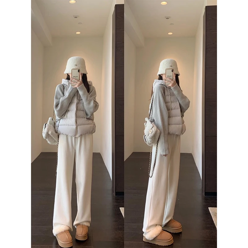 Trendy Knitted Hooded Cotton Jaet Women's Casual Sle Splicing Design Autumn Winter New Arrival Slimming Warm Coat
Trendy Knitted Hooded Cotton Jaet Women's Casual Sle Splicing Design Autumn Winter New Arrival Slimming Warm Coat