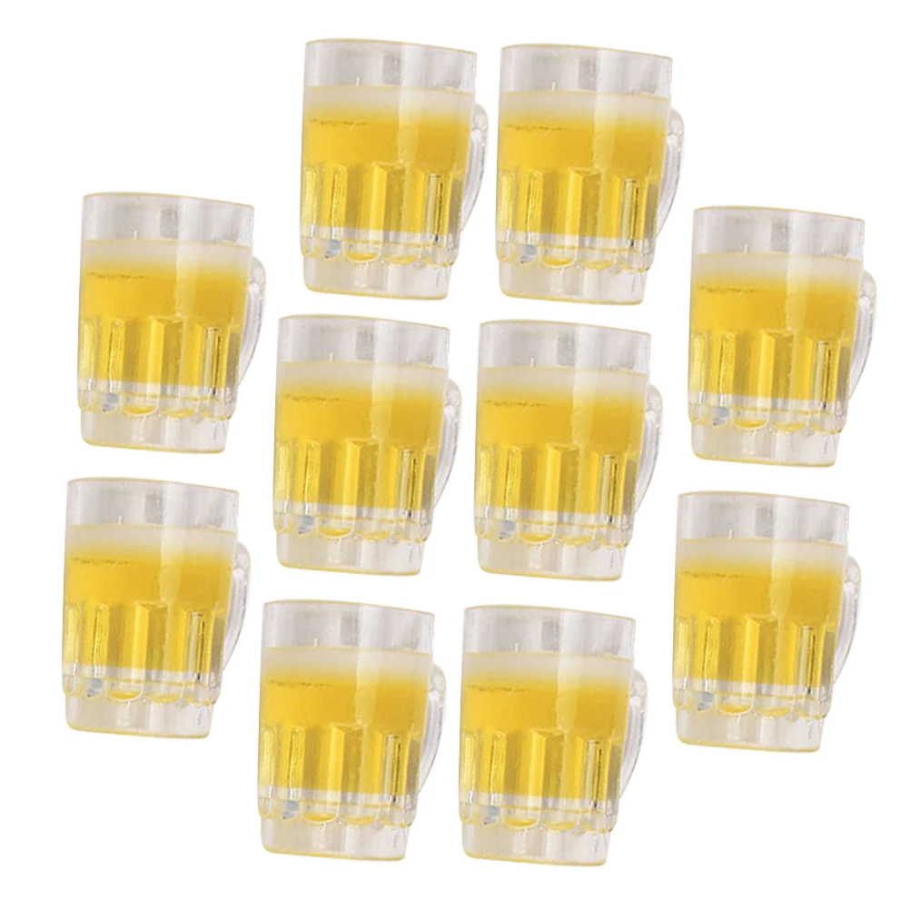 10 Pcs Simulation Beer Mug Miniature Cups for Dollhouse Desktop Mugs Resin Decorations
10 Pcs Simulation Beer Mug Miniature Cups for Dollhouse Desktop Mugs Resin Decorations