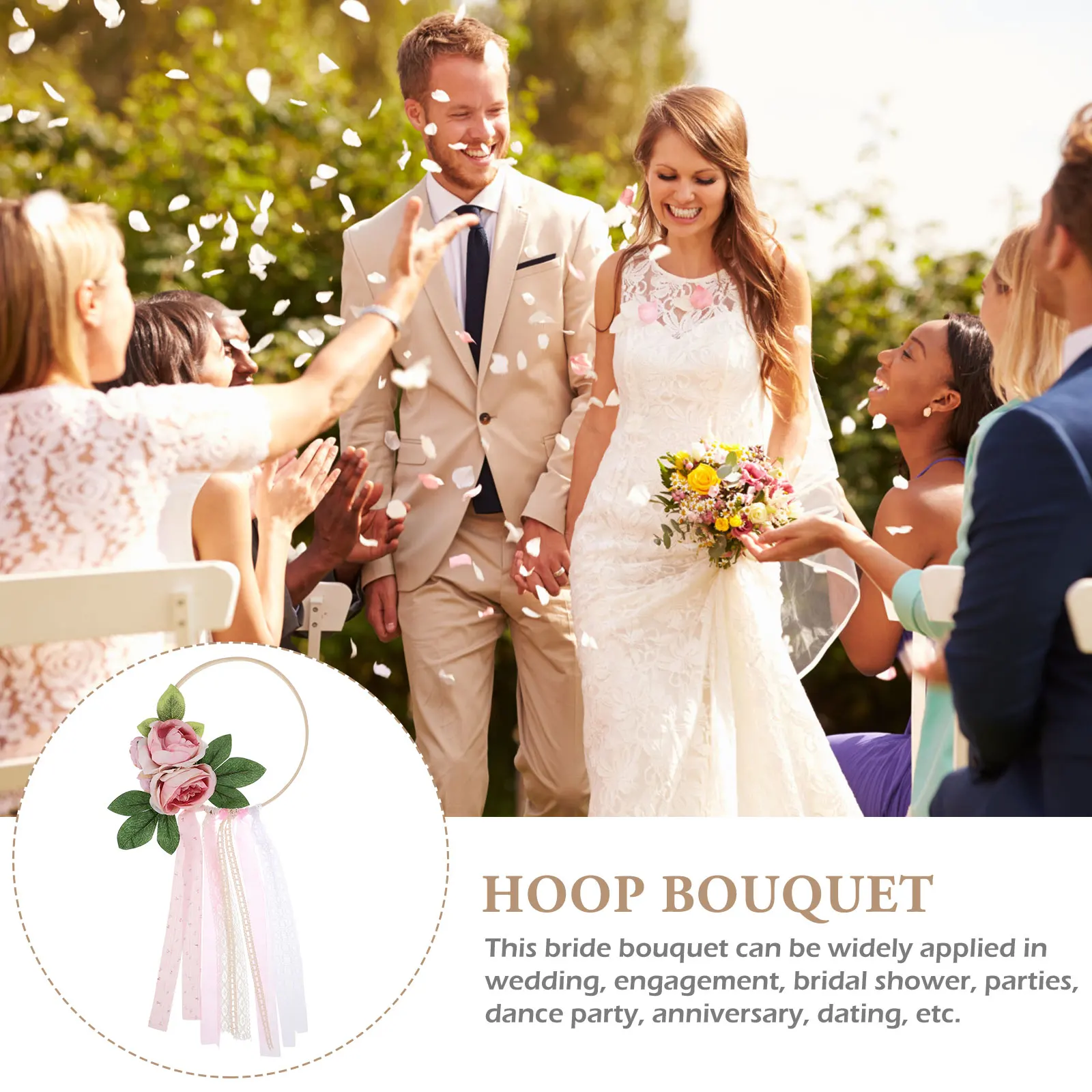 Bridesmaid Artificial Flower Hand Garland Hoop Wedding Bouquet Round Flowers Bridal Plastic Boquets Floral 
Bridesmaid Artificial Flower Hand Garland Hoop Wedding Bouquet Round Flowers Bridal Plastic Boquets Floral