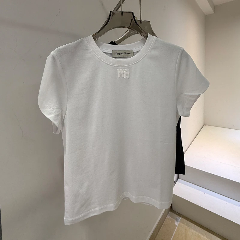 Женская футболка Slim Fit в американском стиле с короткими рукавами, белая, с буквенным принтом, бренд Princess Greenn, с круглым вырезом, весна-лето
Женская футболка Slim Fit в американском стиле с короткими рукавами, белая, с буквенным принтом, бренд Princess Greenn, с круглым вырезом, весна-лето