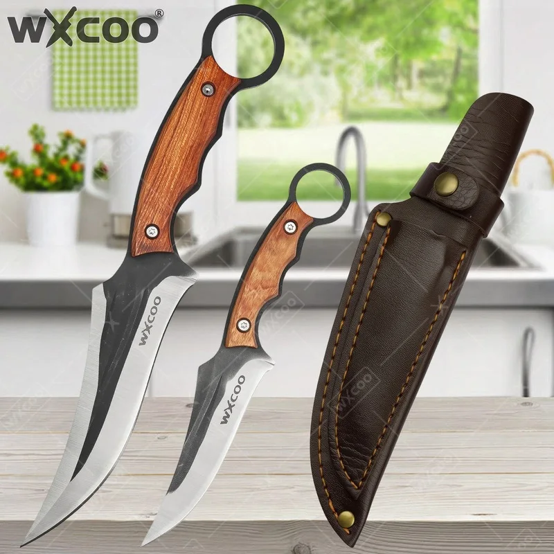 WXCOO Stainless Steel Kitchen Knife Meat Cleaver Multifunctional Hand-Forged Boning Paring Butcher Fruit Knife Wooden Handle BBQ
WXCOO Stainless Steel Kitchen Knife Meat Cleaver Multifunctional Hand-Forged Boning Paring Butcher Fruit Knife Wooden Handle BBQ