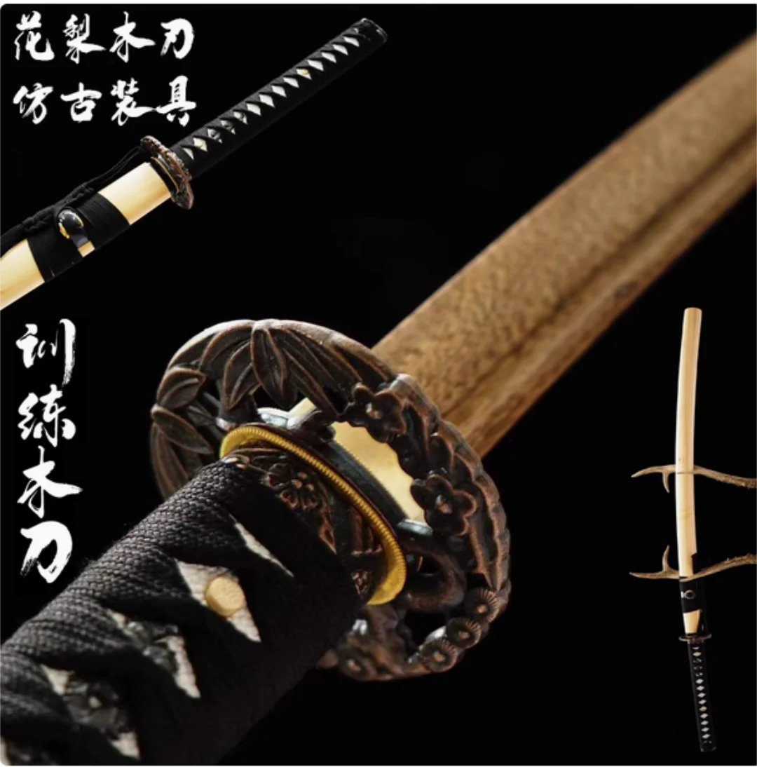High Quality Rosewood Blade Japanese Samurai Katana Juhe Sword Wooden Saya Fit Exercise Training Cosplay Weapon Props Unsharp
High Quality Rosewood Blade Japanese Samurai Katana Juhe Sword Wooden Saya Fit Exercise Training Cosplay Weapon Props Unsharp