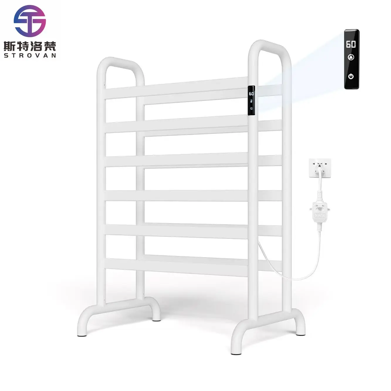 Floor Standing Electric Towel Warmer Plug-in Radiator for Towel Heating & Drying
Floor Standing Electric Towel Warmer Plug-in Radiator for Towel Heating & Drying