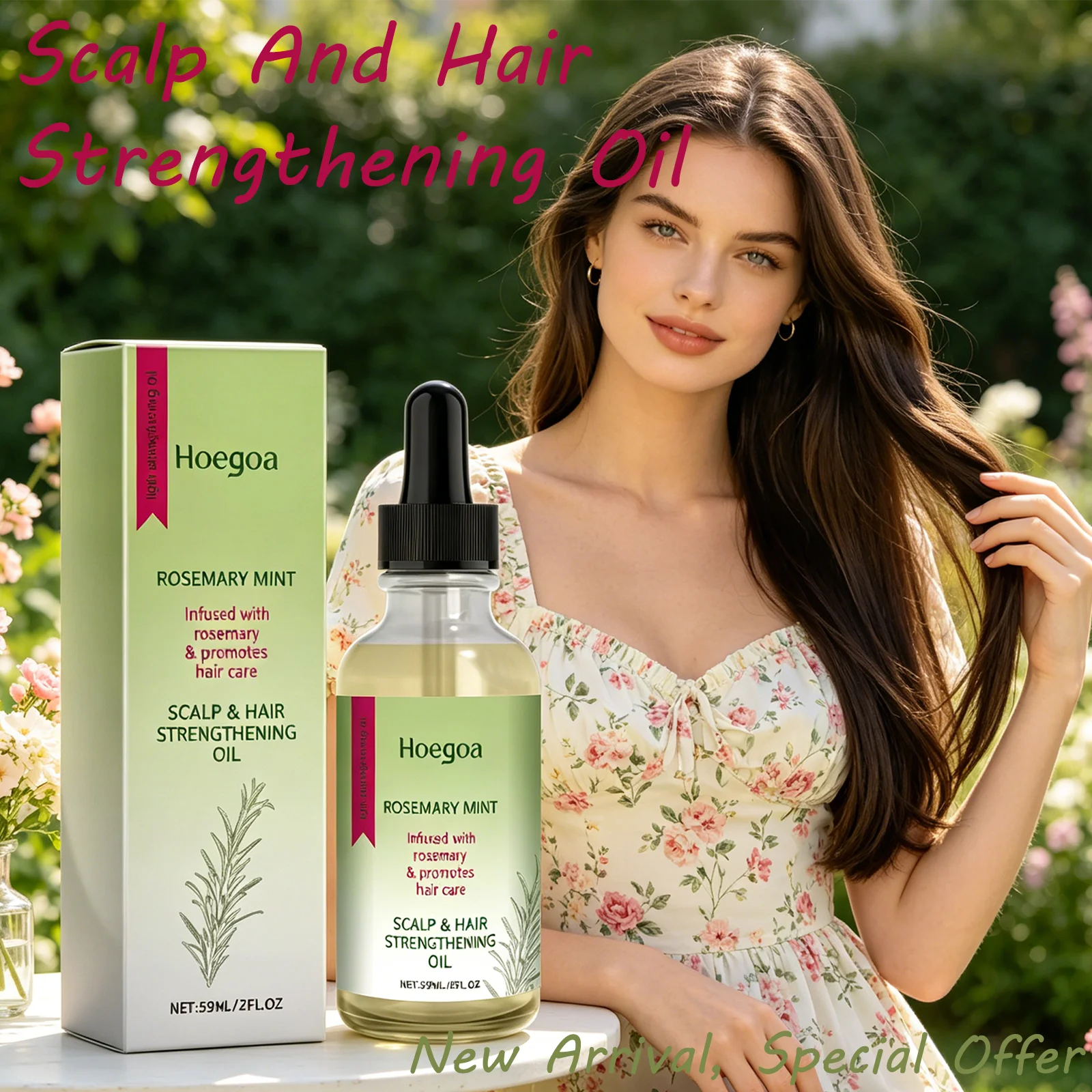 HOEGOA 59mL Scalp And Hair Strengthening Oil Prevents Hair Breakage Nourishes Hair Relieves Dryness Rosemary Hair Oil
HOEGOA 59mL Scalp And Hair Strengthening Oil Prevents Hair Breakage Nourishes Hair Relieves Dryness Rosemary Hair Oil