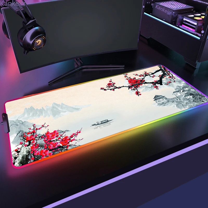 RGB коврик для мыши Fuji настольный коврик игровой коврик для мыши с подсветкой японский горный пейзаж XXL большой игровой настольный коврик светодиодный люминесцентный крутой
RGB коврик для мыши Fuji настольный коврик игровой коврик для мыши с подсветкой японский горный пейзаж XXL большой игровой настольный коврик светодиодный люминесцентный крутой