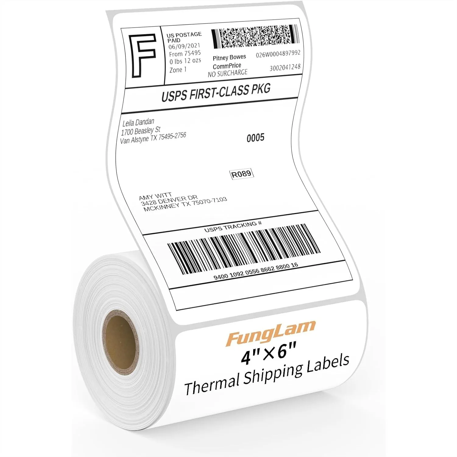 4x6 Thermal Shipping Labels 250 Perforated Labels for Rollo iDPRT JADENS Printers
4x6 Thermal Shipping Labels 250 Perforated Labels for Rollo iDPRT JADENS Printers