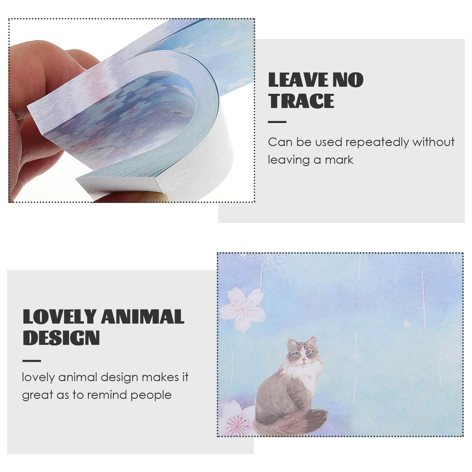 Cat Pads Kawaii Memo Notepad Animal Stickers Reusable Adhesive Note Reminders Office School Supplies Cute
Cat Pads Kawaii Memo Notepad Animal Stickers Reusable Adhesive Note Reminders Office School Supplies Cute