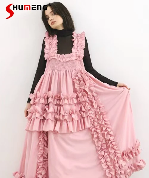 Japanese Fashion Heavy Industry Long Dress Summer 2025 Women's Daily High Waist Slim Elegant Fungus Edge Dress Suspender Dress
Japanese Fashion Heavy Industry Long Dress Summer 2025 Women's Daily High Waist Slim Elegant Fungus Edge Dress Suspender Dress