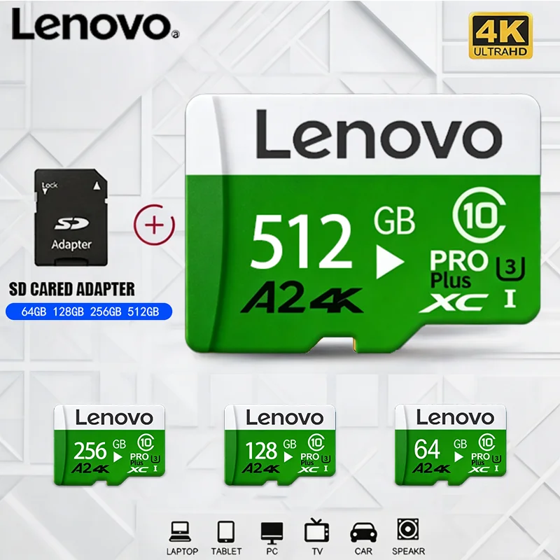 Lenovo Microsd TF Memory Card 512GB A2 4K 256GB High Speed Flash Storage 128GB 64GB for Smartphone Camera Dash Cam
Lenovo Microsd TF Memory Card 512GB A2 4K 256GB High Speed Flash Storage 128GB 64GB for Smartphone Camera Dash Cam