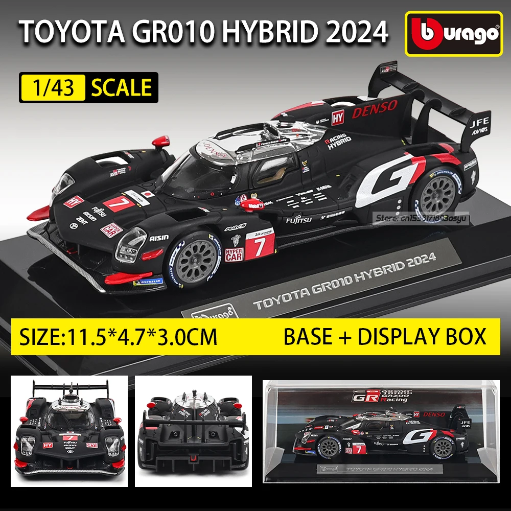 Bburago 1:43 2024 TOYOTA GR010 WEC LMH Hybrid Acrylic dust cover Alloy Luxury Vehicle Diecast Car Model Toy Exquisite black base
Bburago 1:43 2024 TOYOTA GR010 WEC LMH Hybrid Acrylic dust cover Alloy Luxury Vehicle Diecast Car Model Toy Exquisite black base