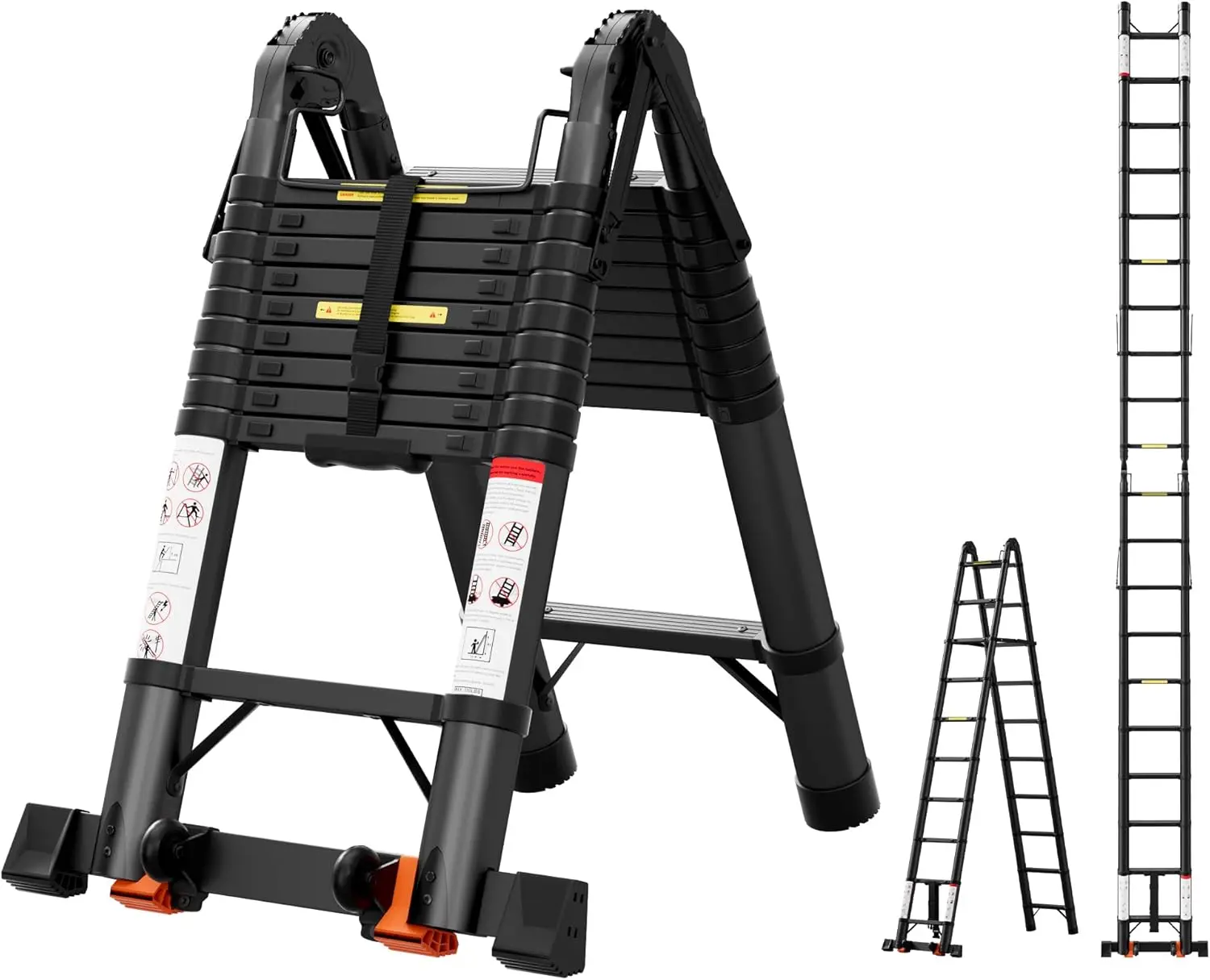 lescoping A Frame Ladder,Aluminum Extension Ladder,Heavy Duty 330 lbs Max Capacity with Stabilizer Bar&Wheels,Multi-Purpose Port
lescoping A Frame Ladder,Aluminum Extension Ladder,Heavy Duty 330 lbs Max Capacity with Stabilizer Bar&Wheels,Multi-Purpose Port