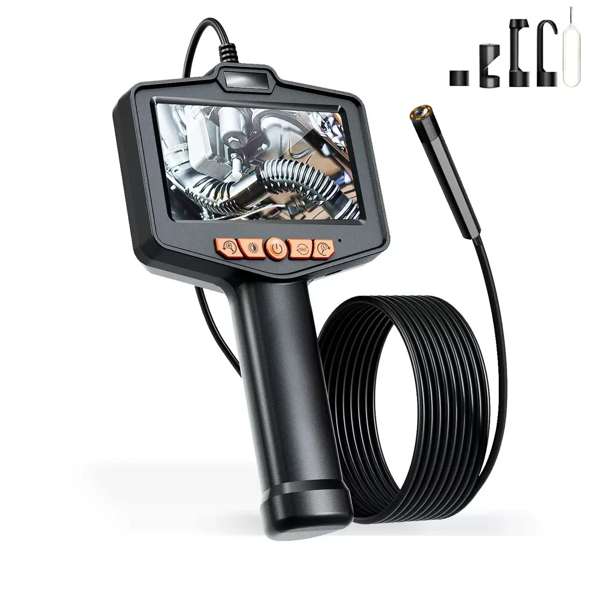 4.3 inch high definition endoscope with display screen 1080P hard wire semi-rigid wire auto repair industrial pipe camera
4.3 inch high definition endoscope with display screen 1080P hard wire semi-rigid wire auto repair industrial pipe camera